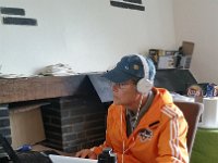 Fred getting the tutorial on new sound mixer