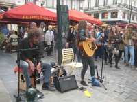 Street musicians in Brussels
